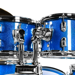 PlayDrumsBoy Adult 5-Piece Drum Set with Brass Cymbals