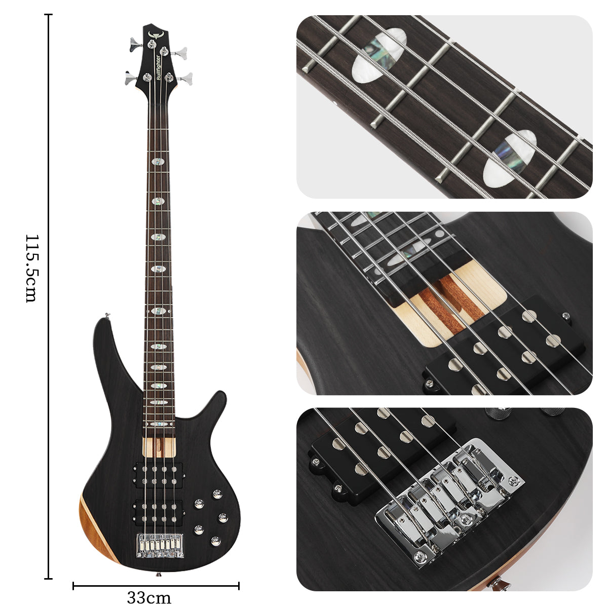 Bullfighter Electric Bass Guitar 4 Strings