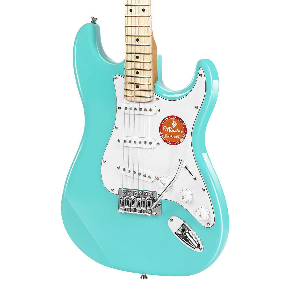 Electric Guitar with Maplewood Fingerboard-MS100 Aqua