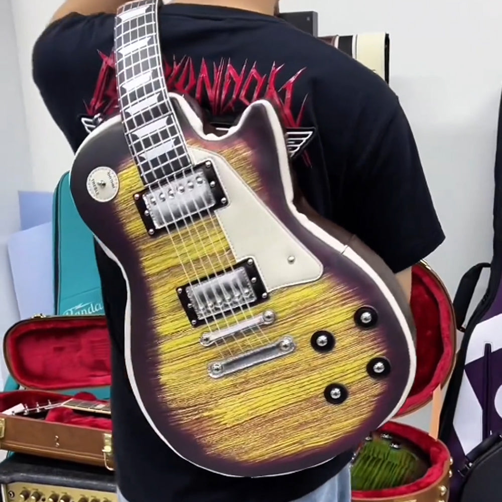 Guitar-Shaped Shoulder Bag